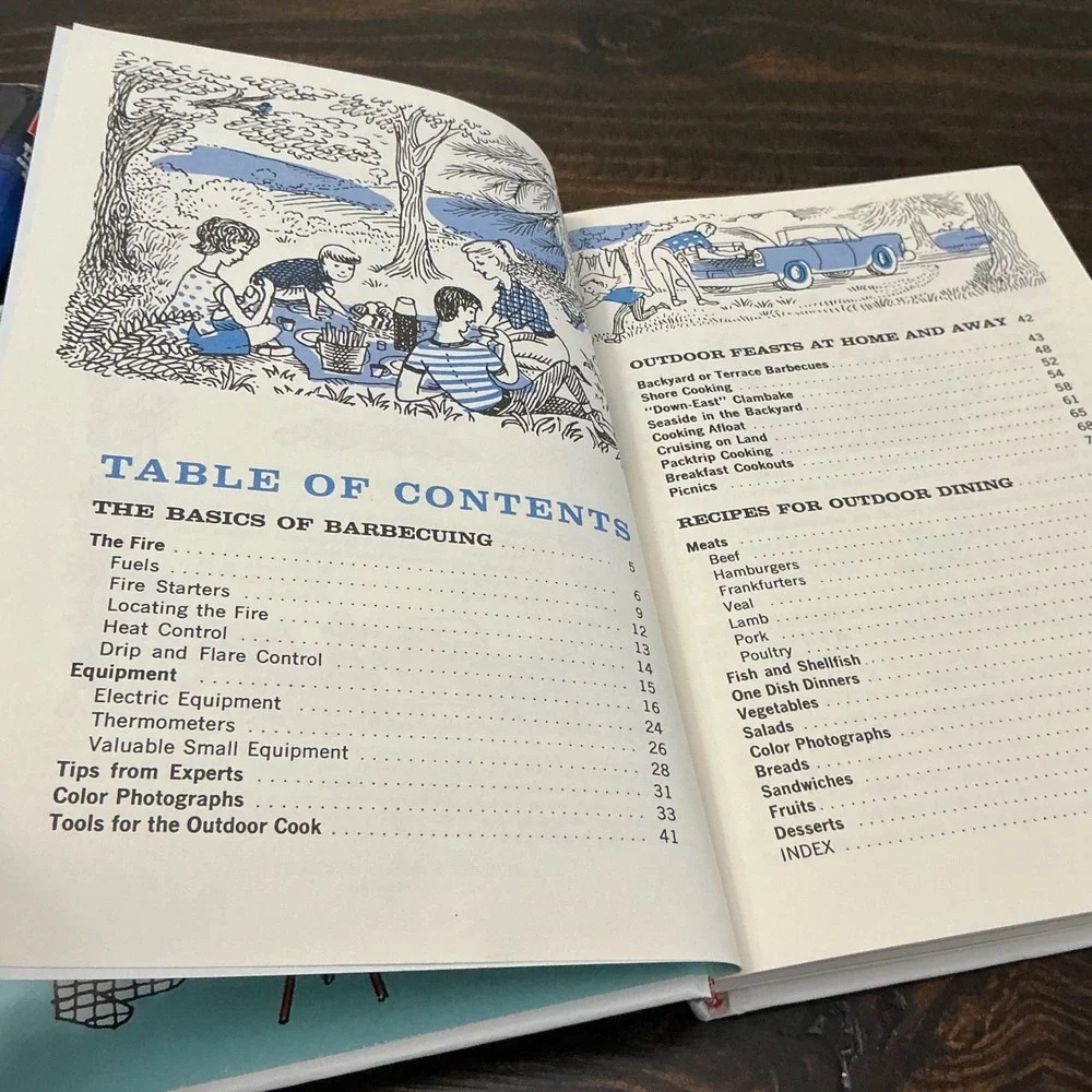 Betty Crocker Outdoor Cooking Hardcover 2017 Facsimile 1961 Edition Tom Funk BBQ